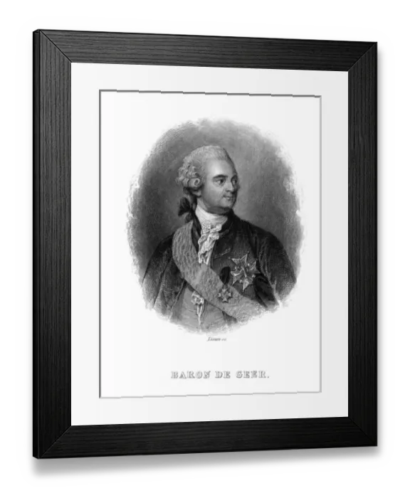 Framed Print : Carl Baron De Geer Framed Print : Carl Baron De Geer