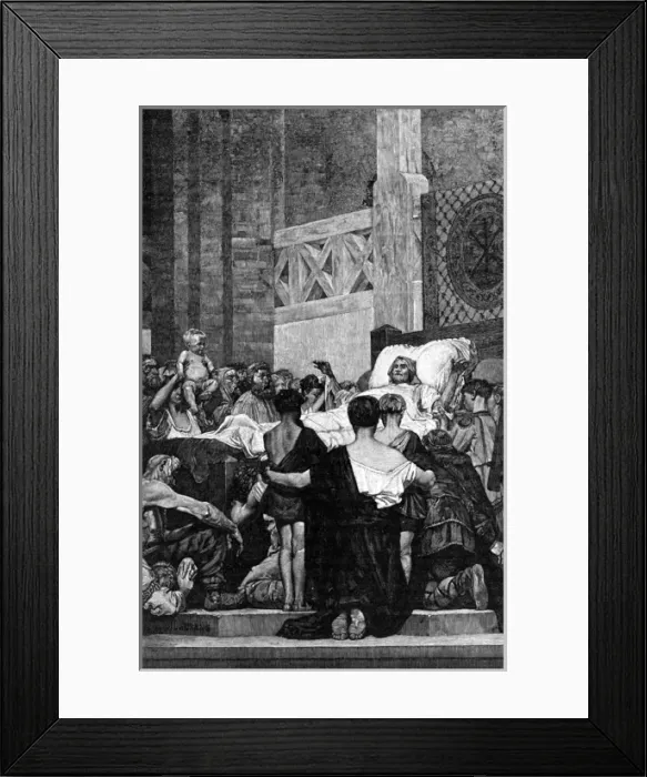 Framed Print : Death of St Genevieve Framed Print : Death of St Genevieve
