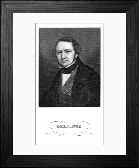 Framed Print : Georg Gott. Gervinus Framed Print : Georg Gott. Gervinus
