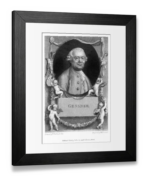 Framed Print : Salomon Gessner - 3 Framed Print : Salomon Gessner - 3