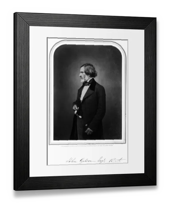 Framed Print : John Gibson, Sculptor 1 Framed Print : John Gibson, Sculptor 1