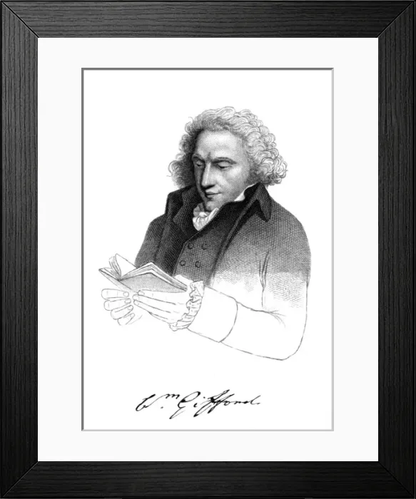 Framed Print : William Gifford - 3 Framed Print : William Gifford - 3
