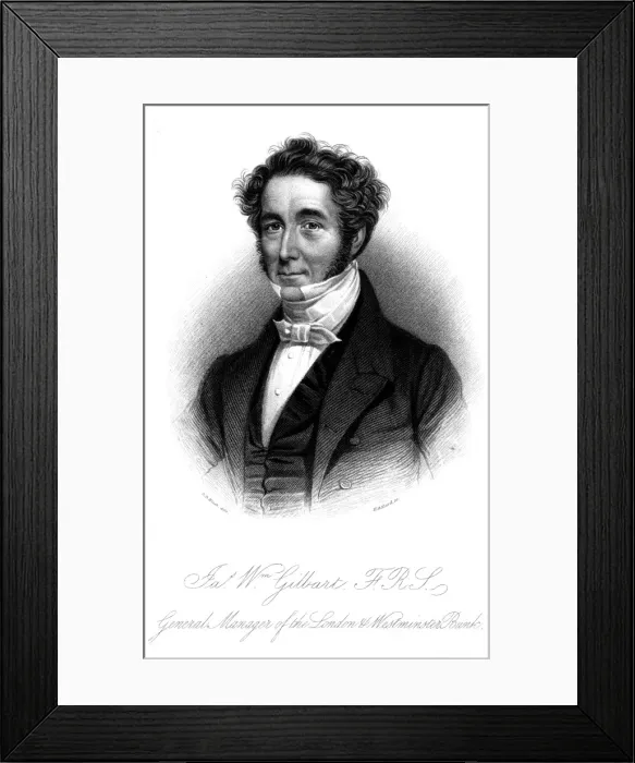 Framed Print : James William Gilbart 1 Framed Print : James William Gilbart 1