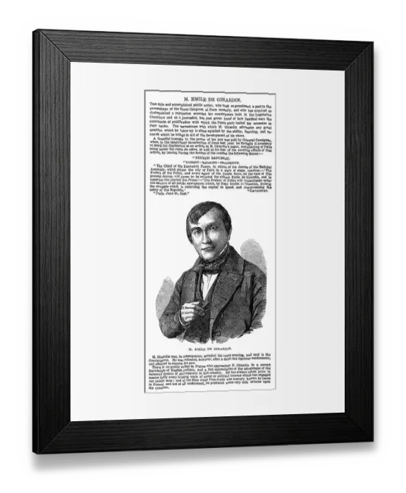 Framed Print : Emile Girardin Framed Print : Emile Girardin