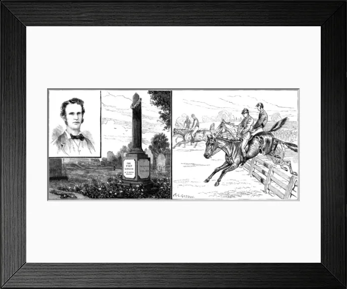 Framed Print : Adam Lindsay Gordon Framed Print : Adam Lindsay Gordon