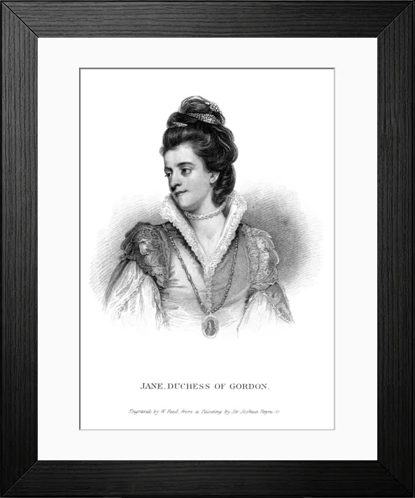 Framed Print : Jane Duchess of Gordon 2 Framed Print : Jane Duchess of Gordon 2
