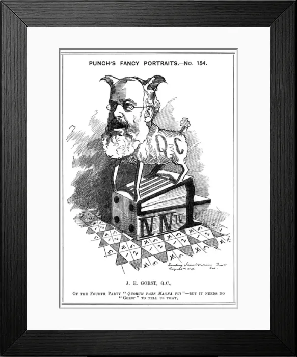 Framed Print : Sir John Eldon Gorst Framed Print : Sir John Eldon Gorst