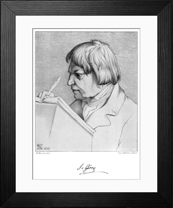 Framed Print : Johann Josef Von Gorres Framed Print : Johann Josef Von Gorres