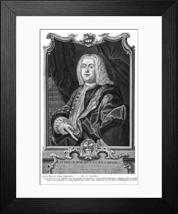 Framed Print : Johann Gottsched - 1 Framed Print : Johann Gottsched - 1