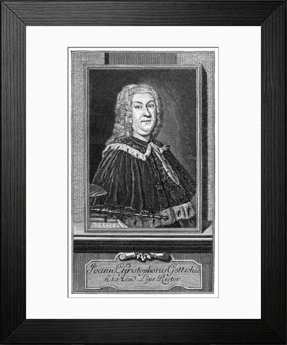 Framed Print : Johann Gottsched - 3 Framed Print : Johann Gottsched - 3