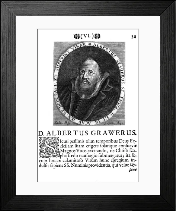 Framed Print : Albertus Graverus Framed Print : Albertus Graverus