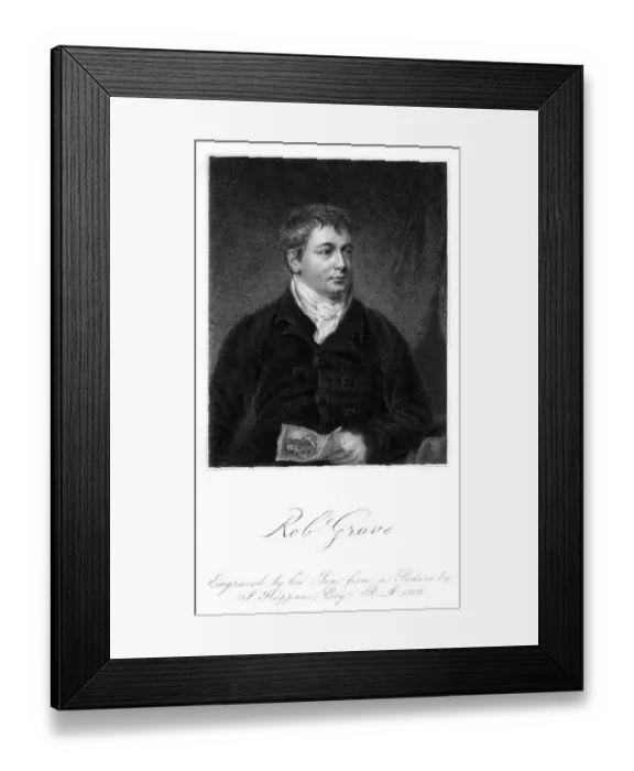 Framed Print : Robert Grave, Engraver Framed Print : Robert Grave, Engraver