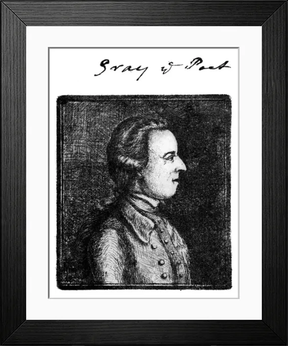 Framed Print : Thomas Gray (Anon) Framed Print : Thomas Gray (Anon)