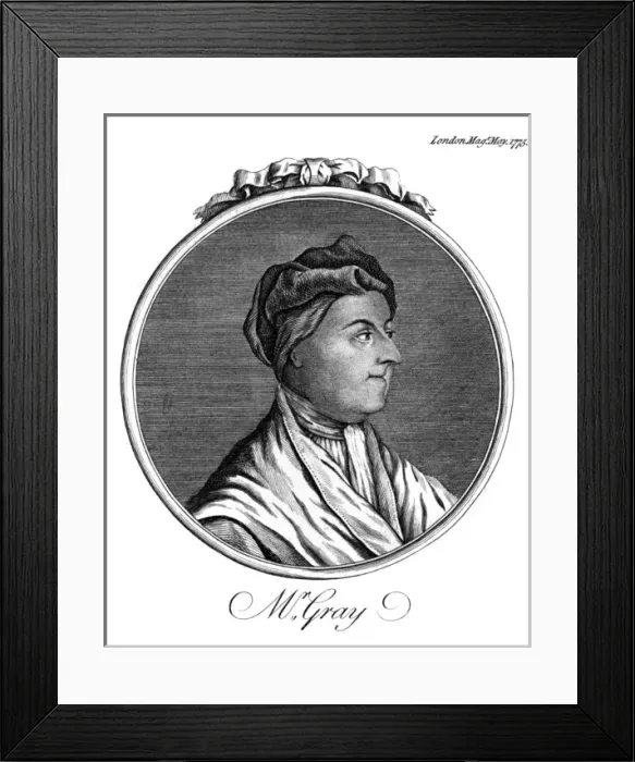 Framed Print : Thomas Gray (Anon) Framed Print : Thomas Gray (Anon)