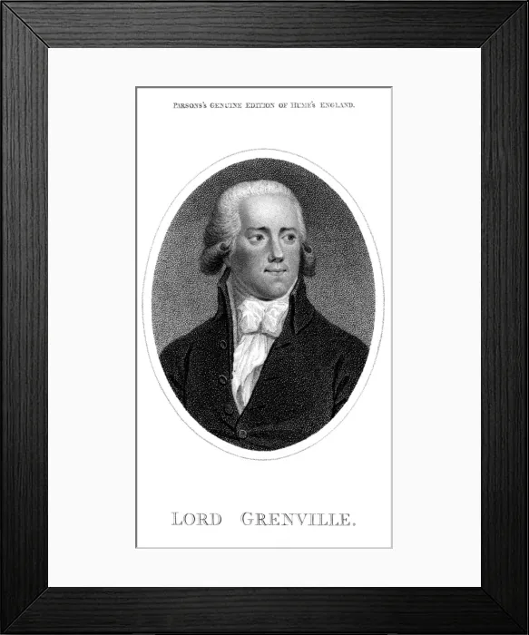 Framed Print : William Lord Grenville Framed Print : William Lord Grenville