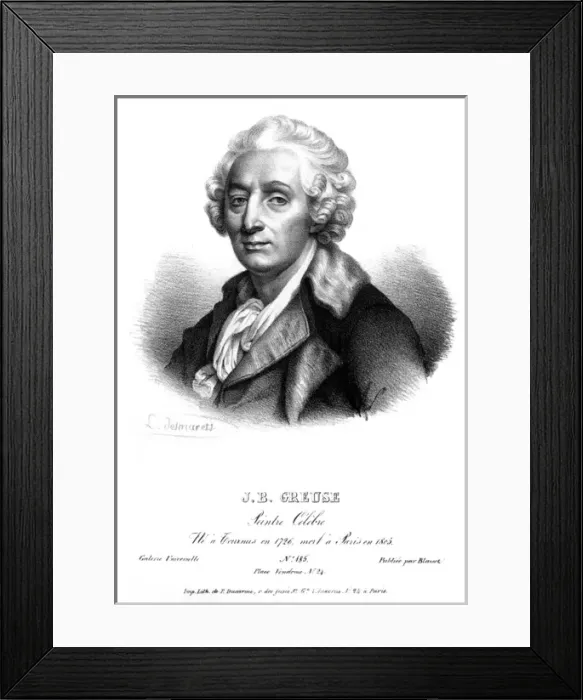 Framed Print : Jean Baptiste Greuze - 1 Framed Print : Jean Baptiste Greuze - 1