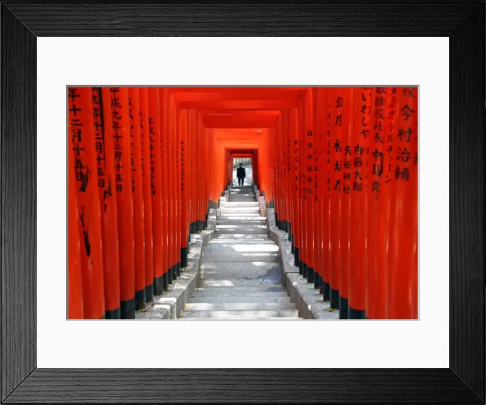 Framed Print : Red Torii gates and steps Hie-Jinja Shrine, Tokyo, Japan Framed Print : Red Torii gates and steps Hie-Jinja Shrine, Tokyo, Japan
