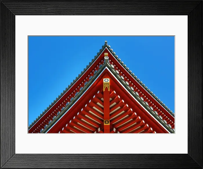 Framed Print : Wooden roof at Shinto Shrine at the Senso-Ji Temple, Tokyo Framed Print : Wooden roof at Shinto Shrine at the Senso-Ji Temple, Tokyo