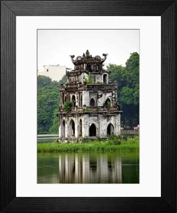 Framed Print : The Turtle Tower in Hoan Kiem Lake in Hanoi, Vietnam Framed Print : The Turtle Tower in Hoan Kiem Lake in Hanoi, Vietnam