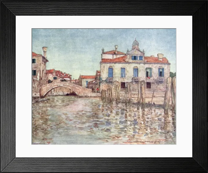Framed Print : By a squero or boat-building yard - Venice, Italy Framed Print : By a squero or boat-building yard - Venice, Italy