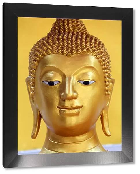 Gold Buddha statue head Wat Panping Temple, Chiang Mai