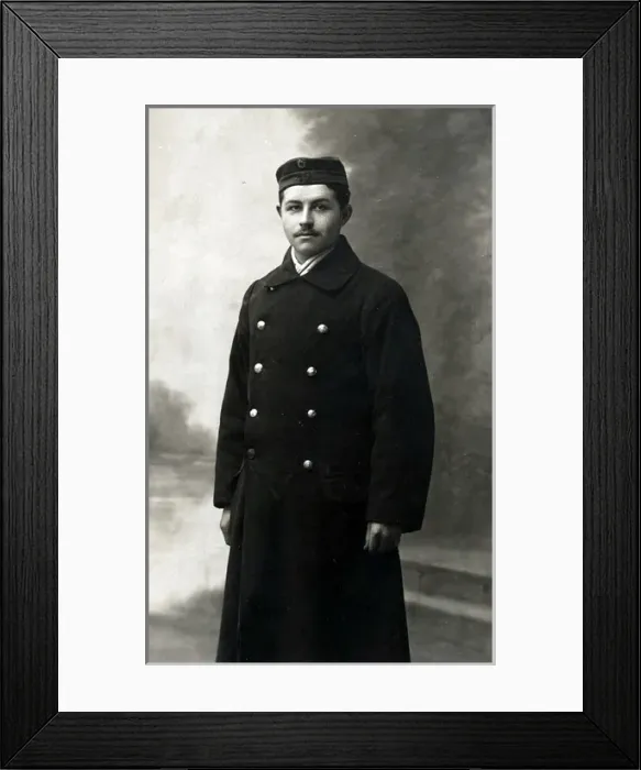 Framed Print : Studio photograph of Belgian soldier Framed Print : Studio photograph of Belgian soldier