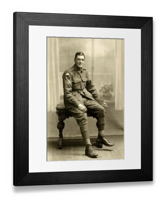 Framed Print : Studio photograph of an Australian VAD patient Framed Print : Studio photograph of an Australian VAD patient