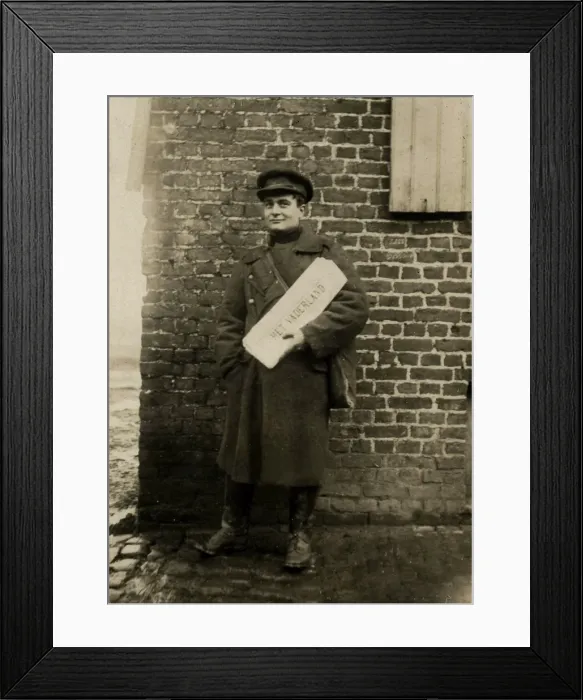 Framed Print : Photograph of a Belgian ex-patient Framed Print : Photograph of a Belgian ex-patient