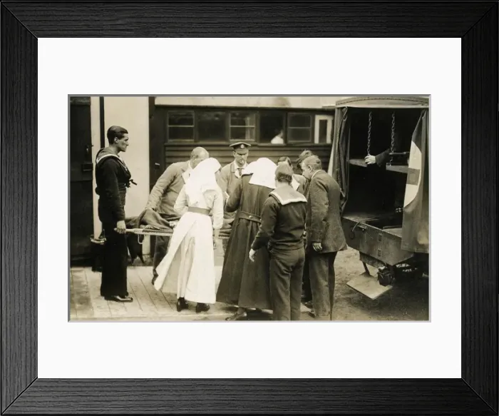 Framed Print : Loading an ambulance at Ramsgate Town Station Framed Print : Loading an ambulance at Ramsgate Town Station