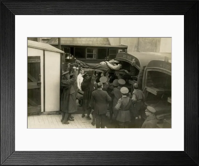 Framed Print : Loading an ambulance at Ramsgate Town Station Framed Print : Loading an ambulance at Ramsgate Town Station