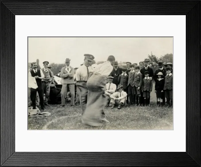 Framed Print : Sack Bumping Race, Birchington Sports Day Framed Print : Sack Bumping Race, Birchington Sports Day