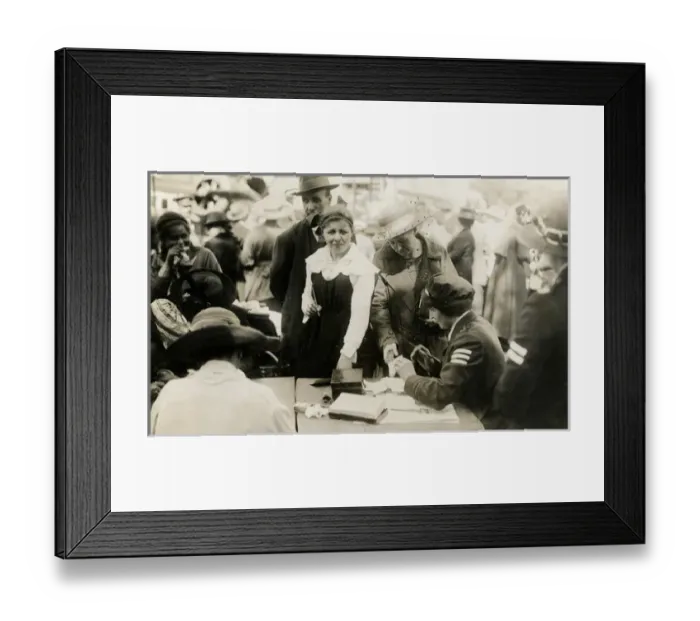 Framed Print : Selling War Certificates, Birchington Framed Print : Selling War Certificates, Birchington