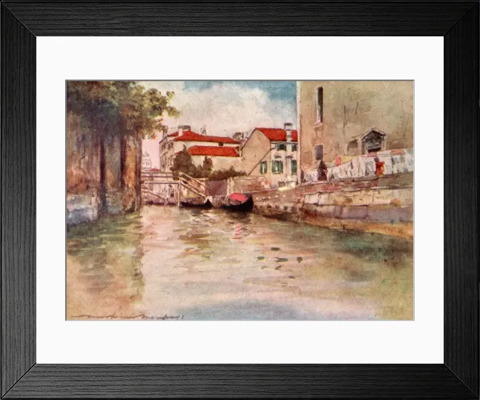 Framed Print : Rio e Chiesa degli Ognissanti- Venice, Italy Framed Print : Rio e Chiesa degli Ognissanti- Venice, Italy