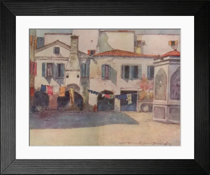 Framed Print : Humble Quarters- Venice, Italy Framed Print : Humble Quarters- Venice, Italy