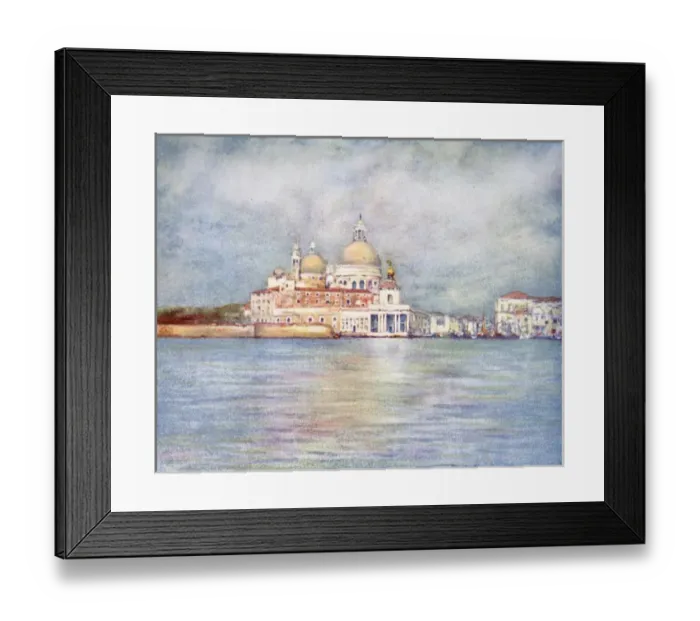 Framed Print : The dogana and salute - Venice, Italy Framed Print : The dogana and salute - Venice, Italy