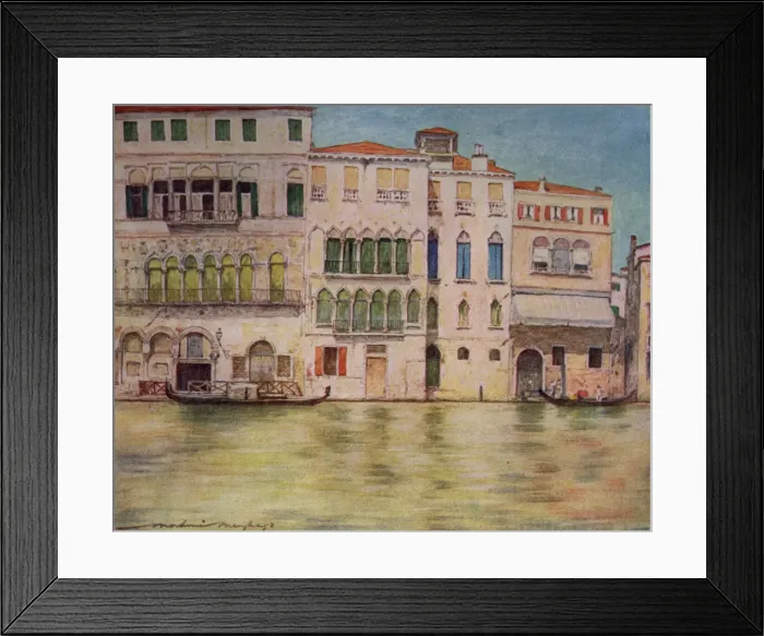 Framed Print : Palazzi on the canal - Venice, Italy Framed Print : Palazzi on the canal - Venice, Italy