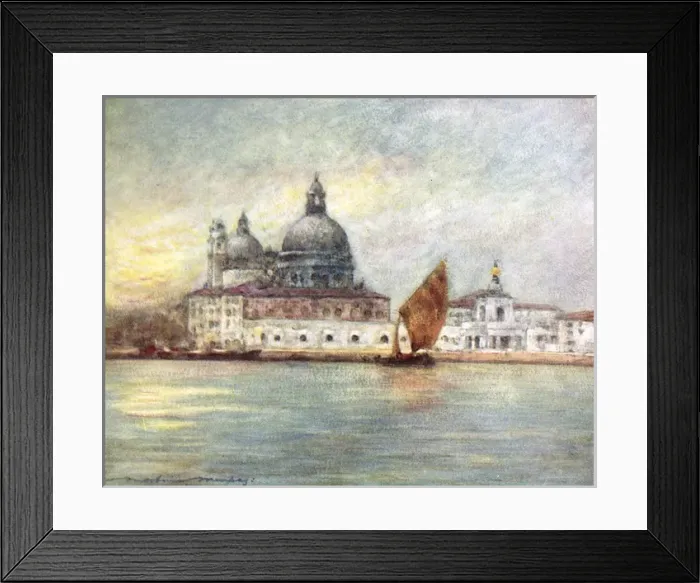Framed Print : The custom house and church of Santa Maria - Venice, Italy Framed Print : The custom house and church of Santa Maria - Venice, Italy