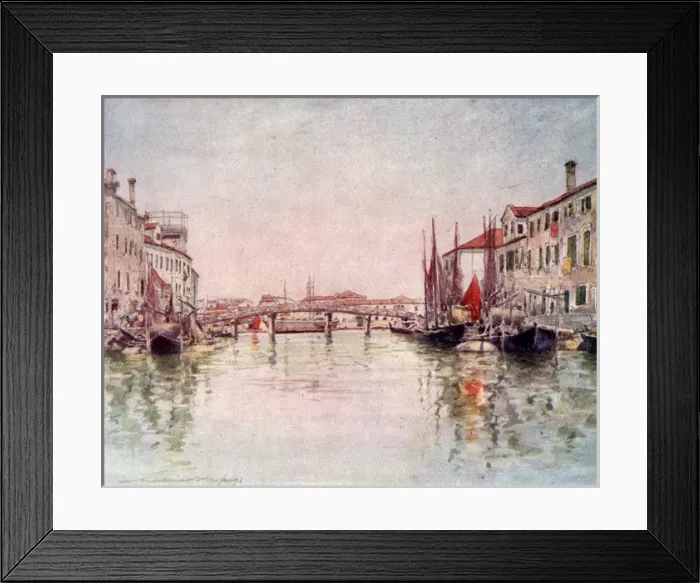 Framed Print : Canal in Giudecca Island - Venice, Italy Framed Print : Canal in Giudecca Island - Venice, Italy