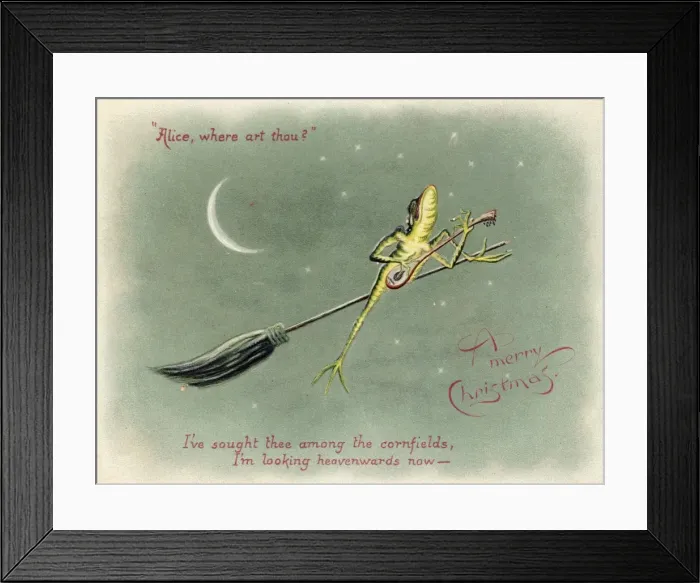 Framed Print : Alice, Where Art Thou, Christmas card Framed Print : Alice, Where Art Thou, Christmas card
