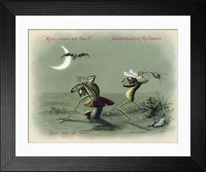Framed Print : Alice, Where Art Thou, Christmas card Framed Print : Alice, Where Art Thou, Christmas card