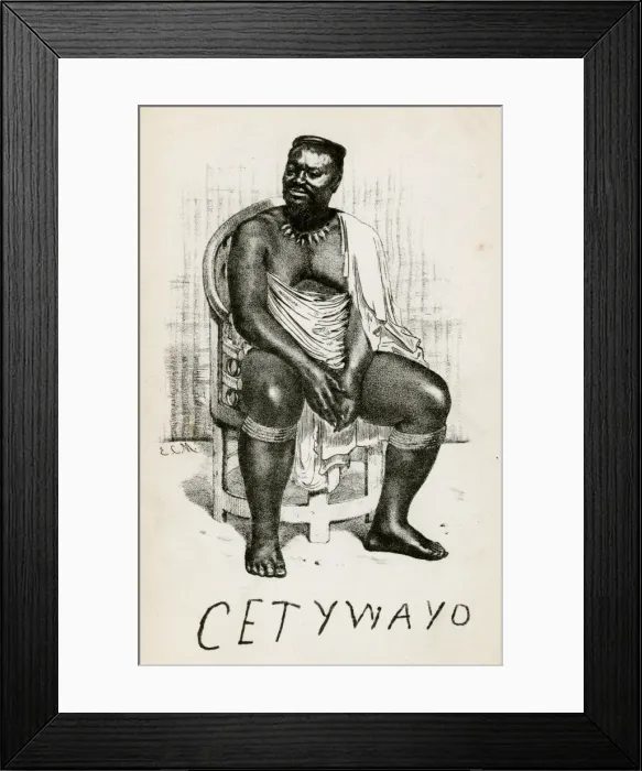 Framed Print : Zulu Chief Cetywayo Framed Print : Zulu Chief Cetywayo