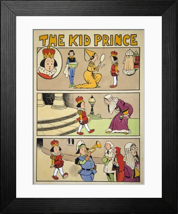 Framed Print : George Ernest Studdy, The Kid Prince Framed Print : George Ernest Studdy, The Kid Prince