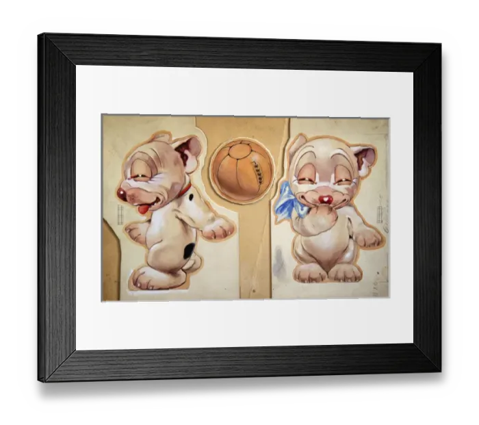 Framed Print : George Ernest Studdy, Bonzo and football Framed Print : George Ernest Studdy, Bonzo and football