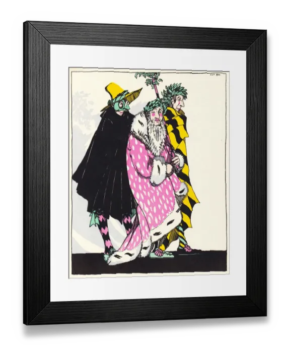 Framed Print : Christmas card with poem by George Wither Framed Print : Christmas card with poem by George Wither
