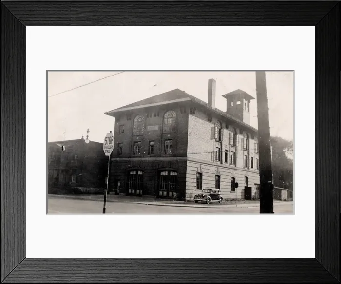 Framed Print : Canadian fire hall (fire station) Framed Print : Canadian fire hall (fire station)