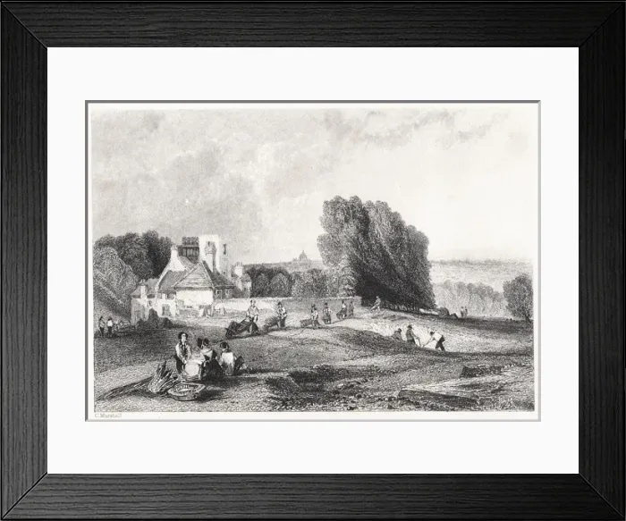 Framed Print : View of London from Highgate, North London Framed Print : View of London from Highgate, North London