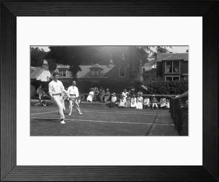 Framed Print : Tennis match at Beech Grove Tennis Club, Moffat Framed Print : Tennis match at Beech Grove Tennis Club, Moffat