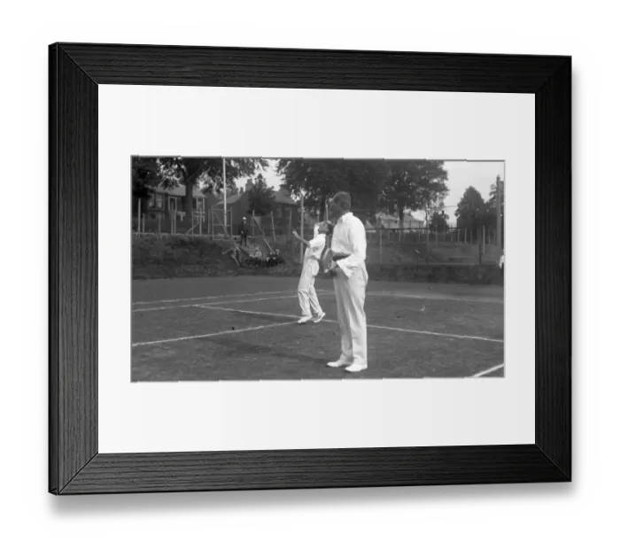 Framed Print : Tennis match at Beech Grove Tennis Club, Moffat Framed Print : Tennis match at Beech Grove Tennis Club, Moffat