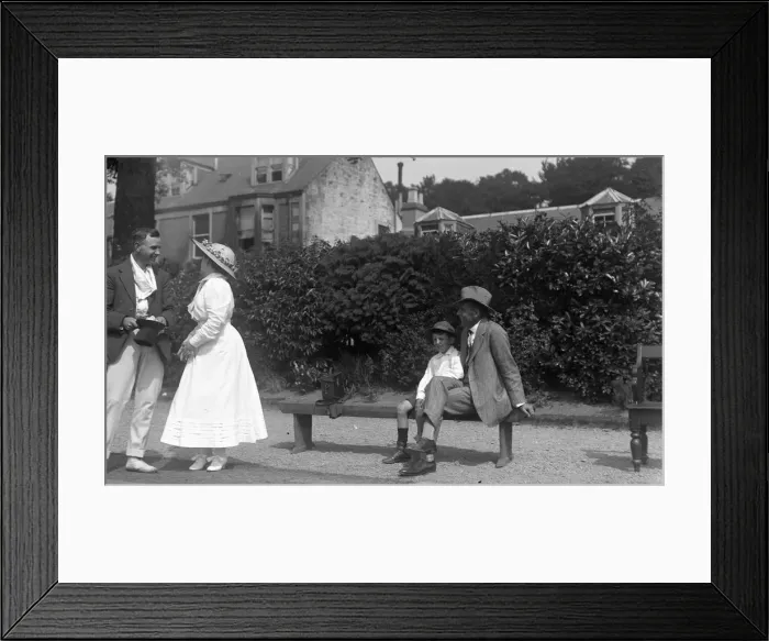 Framed Print : Spectators at tennis match, Beech Grove Tennis Club, Moffat Framed Print : Spectators at tennis match, Beech Grove Tennis Club, Moffat