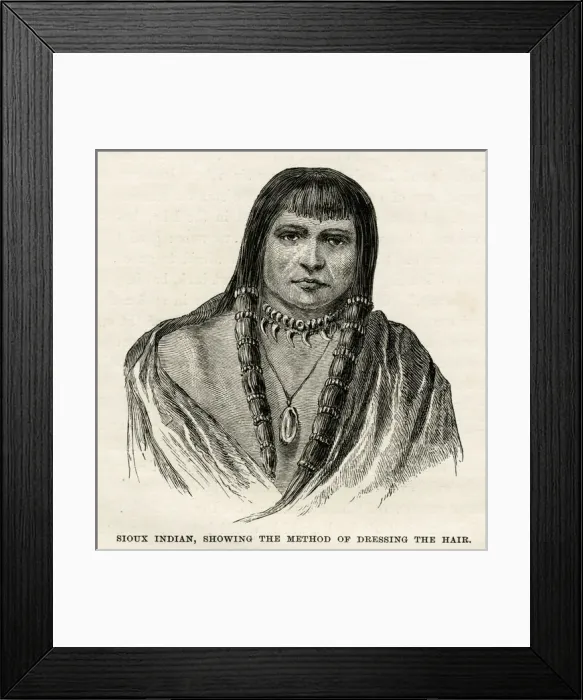 Framed Print : Native American Sioux Framed Print : Native American Sioux